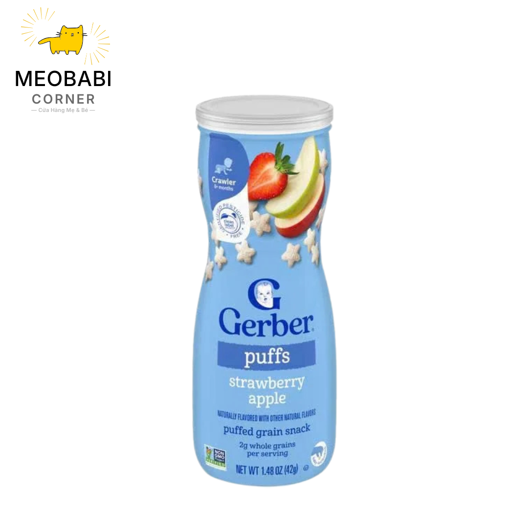 Bánh ăn dặm Gerber Puffs cho bé từ 8 tháng 42g