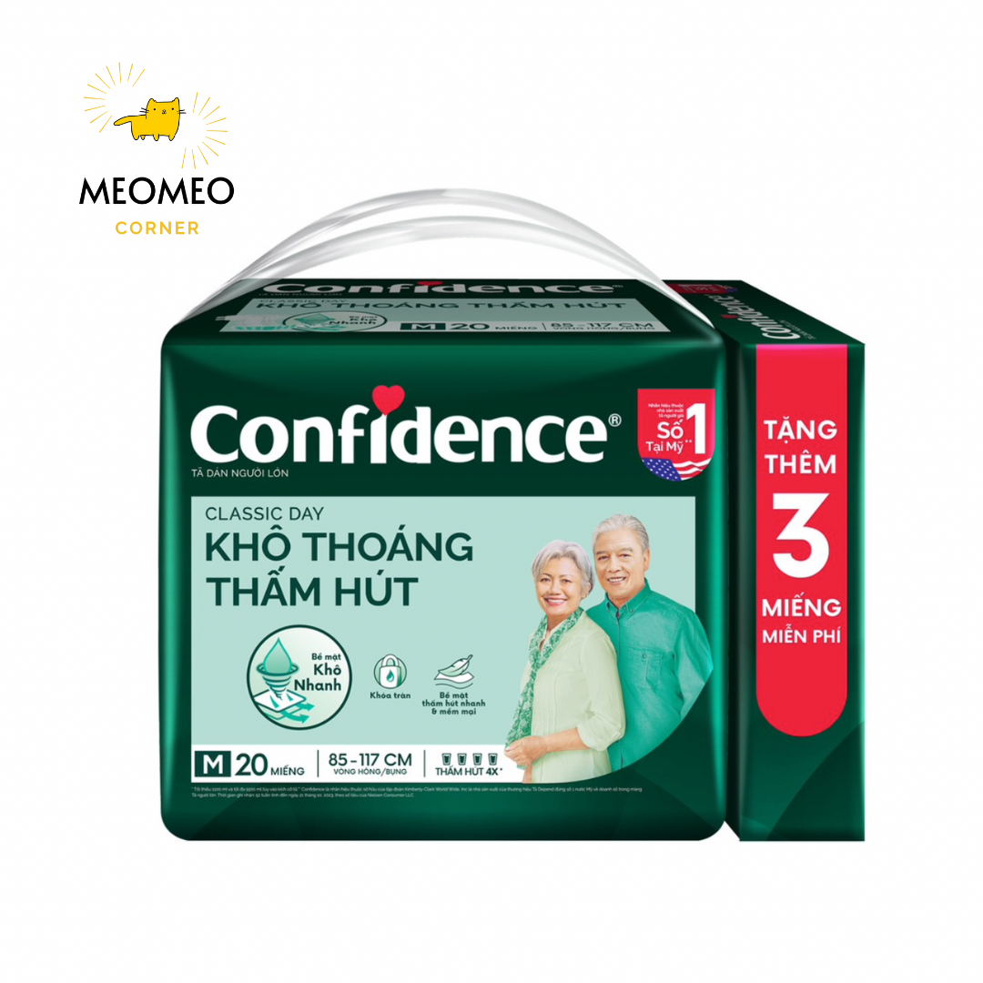 *TÃ DÁN/QUẦN NGƯỜI LỚN  CONFIDENCE CLASSIC DAY - SIÊU THOÁNG KHÍ, SIÊU THẤM HÚT - AN TÂM & THOẢI MÁI cho cả gia đình
