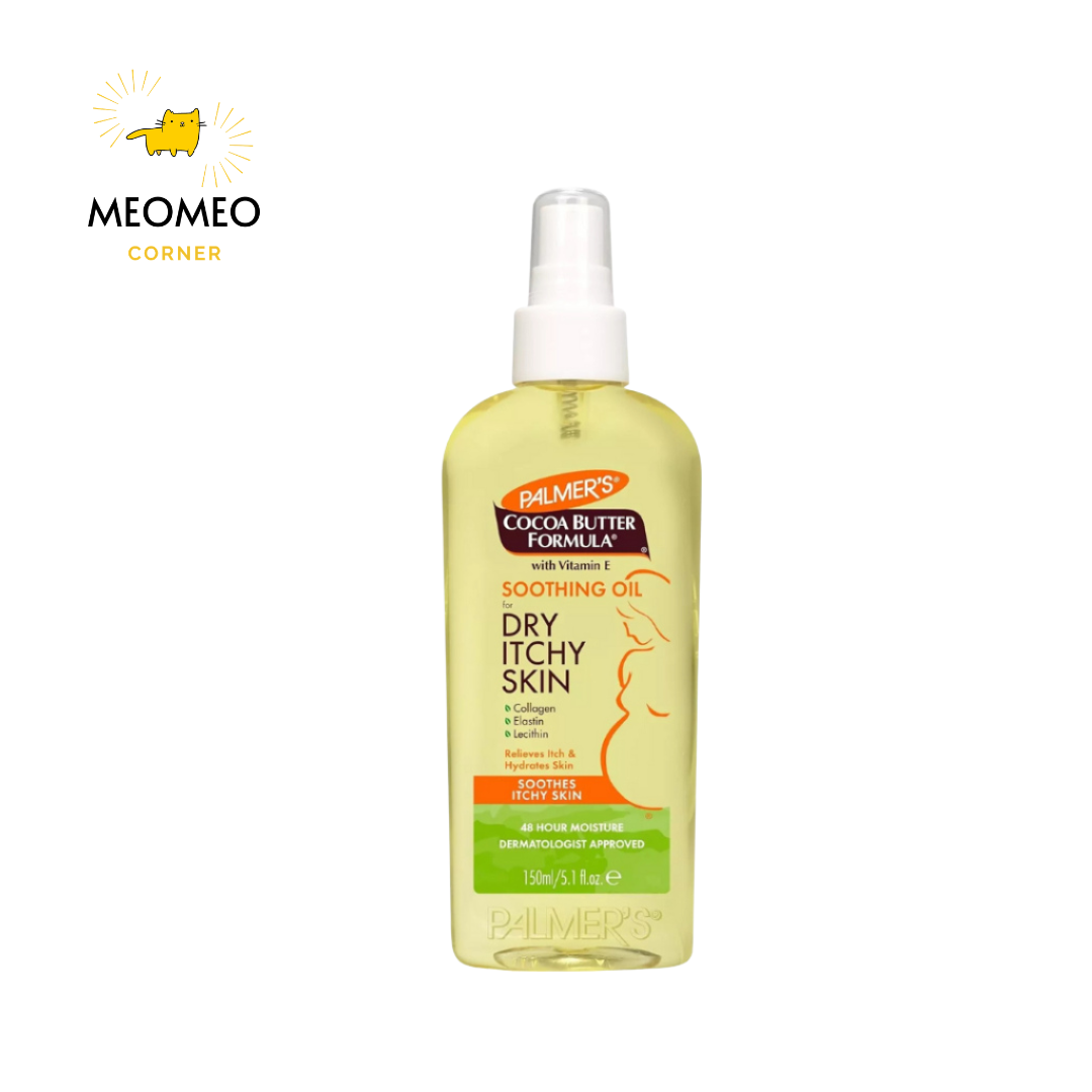 Dầu dưỡng da hỗ trợ giảm nhanh khô ngứa cho mẹ bầu Palmer's 150ml