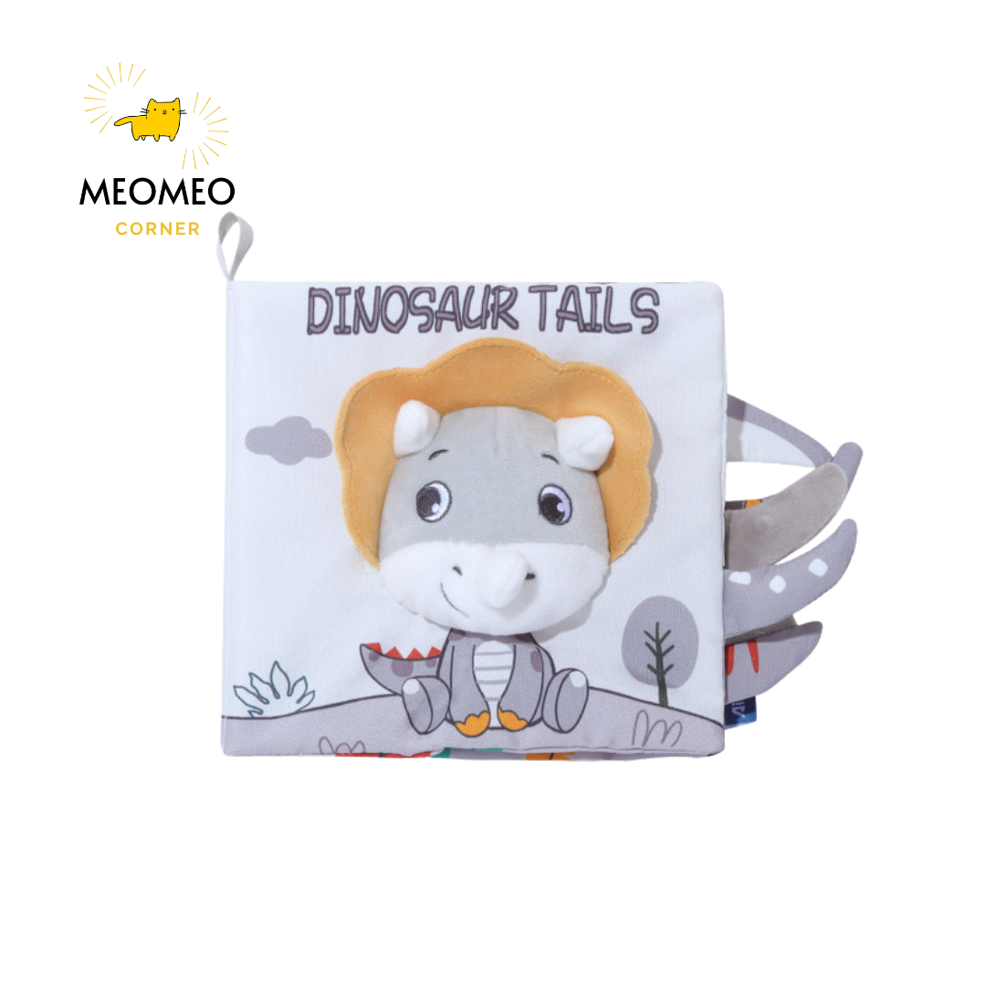 Sách vải thiết kế hình đuôi thú 3D cho bé tiếng anh
