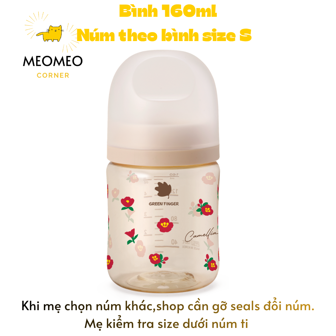 [FULLBOX] Bình sữa PPSU Greenfinger Bebegrow Green Finger 160ml / 280ml