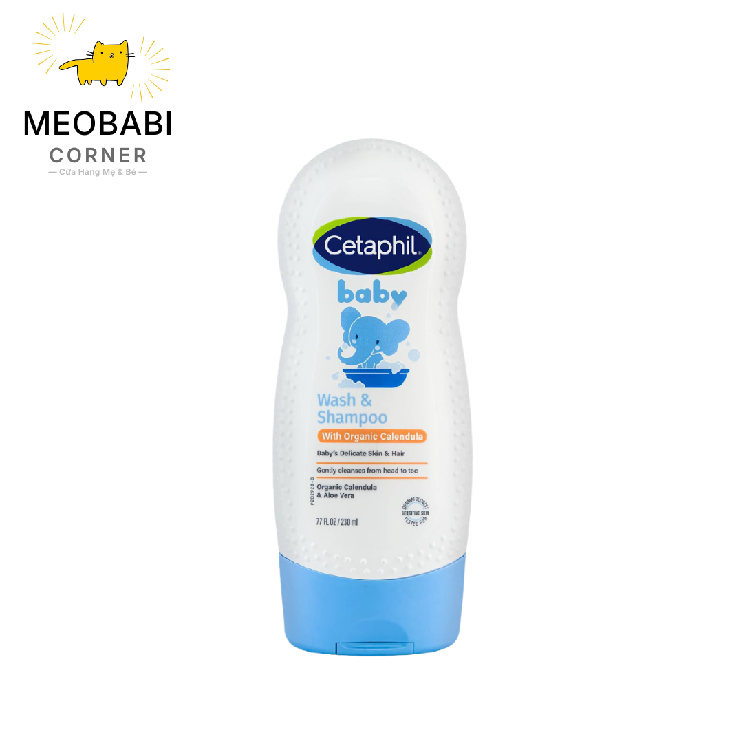 Sữa tắm gội Cetaphil Baby Calendula hoa cúc 230ml