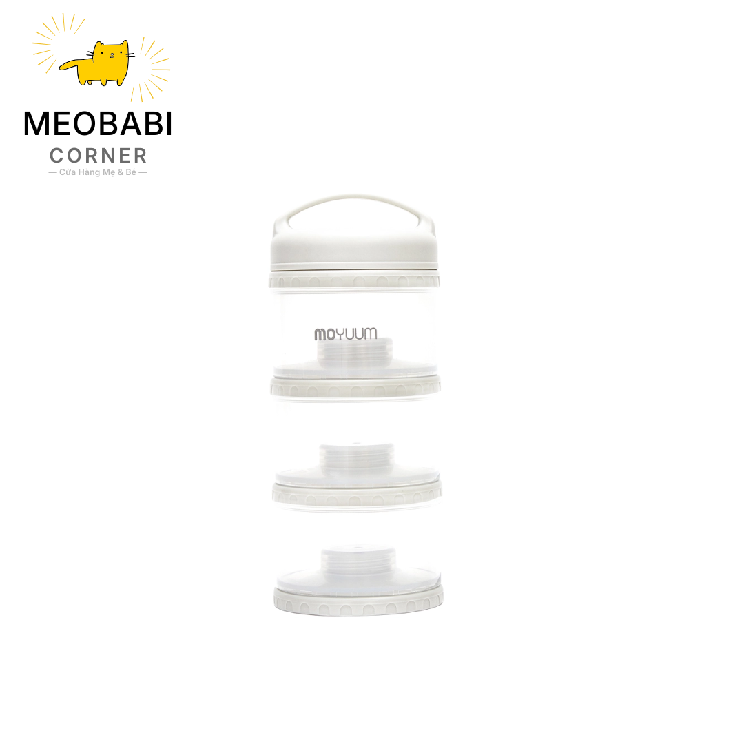 Hộp chia sữa bột Moyuum Premium Milk Powder Dispenser - 3 ngăn