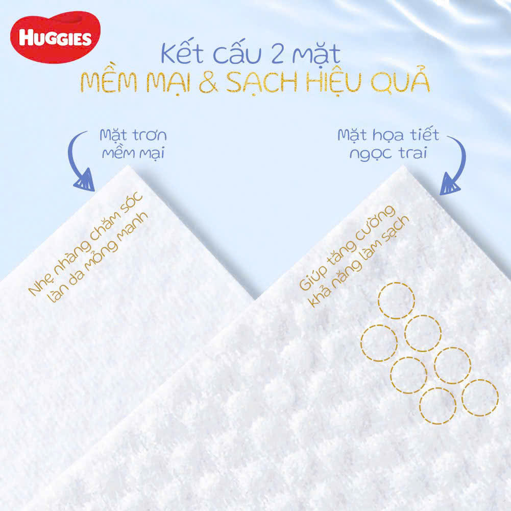 Khăn ướt Huggies Golden Wet Wipes 80 miếng