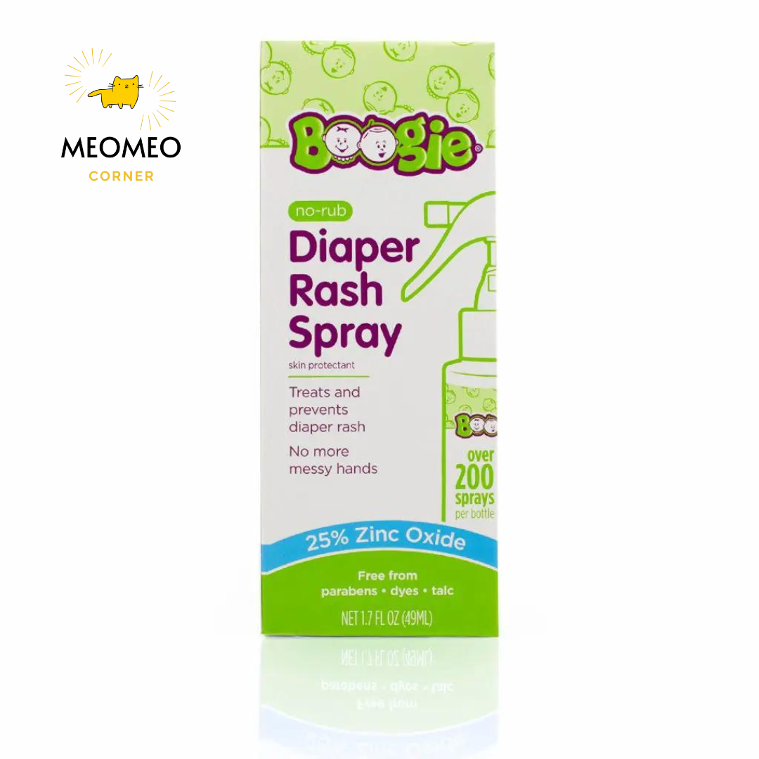 Xịt Hăm Tã Boogie Bottoms Diaper Rash Spray Mỹ 49ml