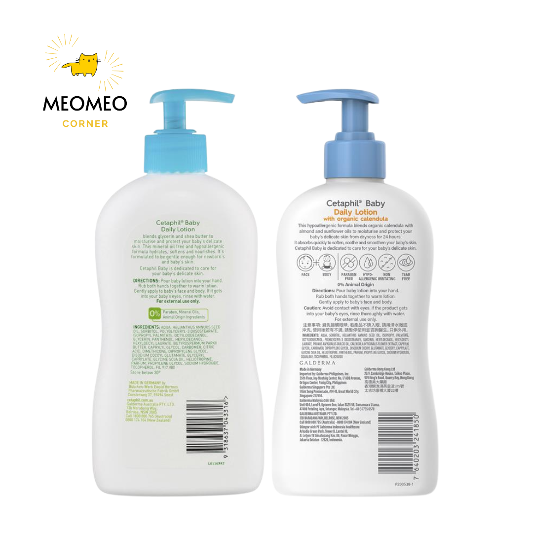 Dưỡng Thể Cetaphil Baby Daily Lotion with shea butter cho bé 400ml