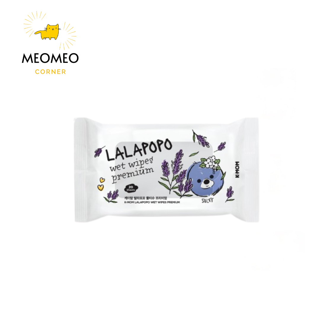 Khăn ướt thuần chay vân nổi cao cấp K mom Lalapopo