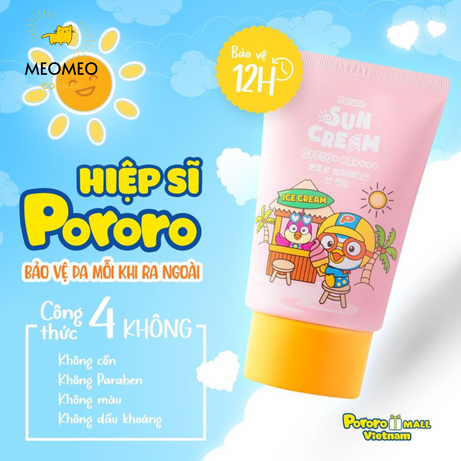Kem Chống Nắng Dành Cho Trẻ Em PORORO SUN CREAM SPF50+ PA+++