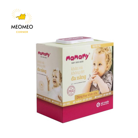 Khăn khô đa năng Mamamy 180 tờ