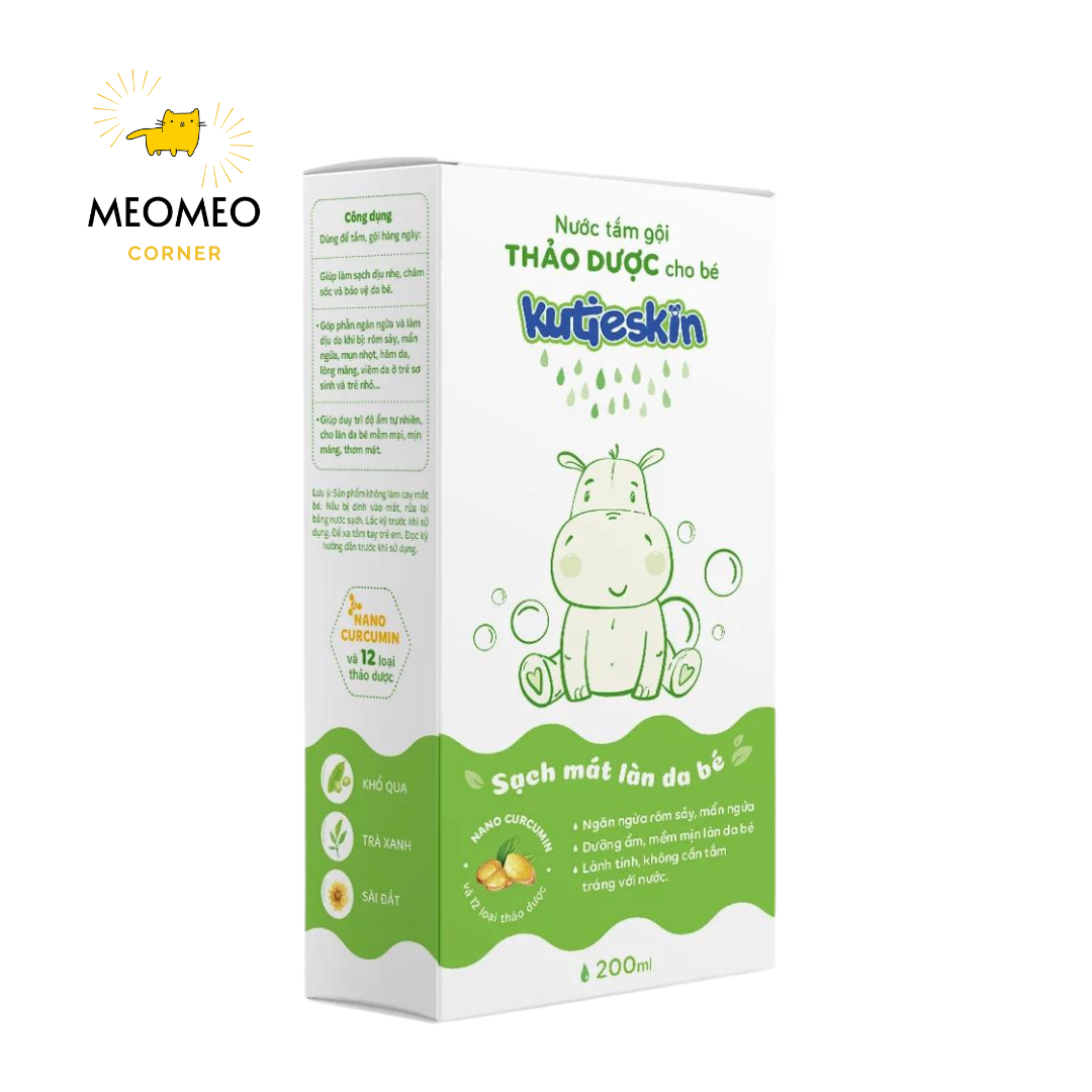 Nước tắm gội thảo dược Kutieskin 200ml