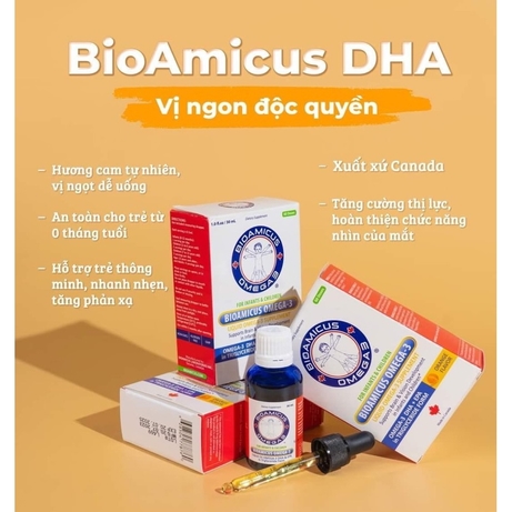 *BioAmicus Omega-3 DHA+ EPA 30ml