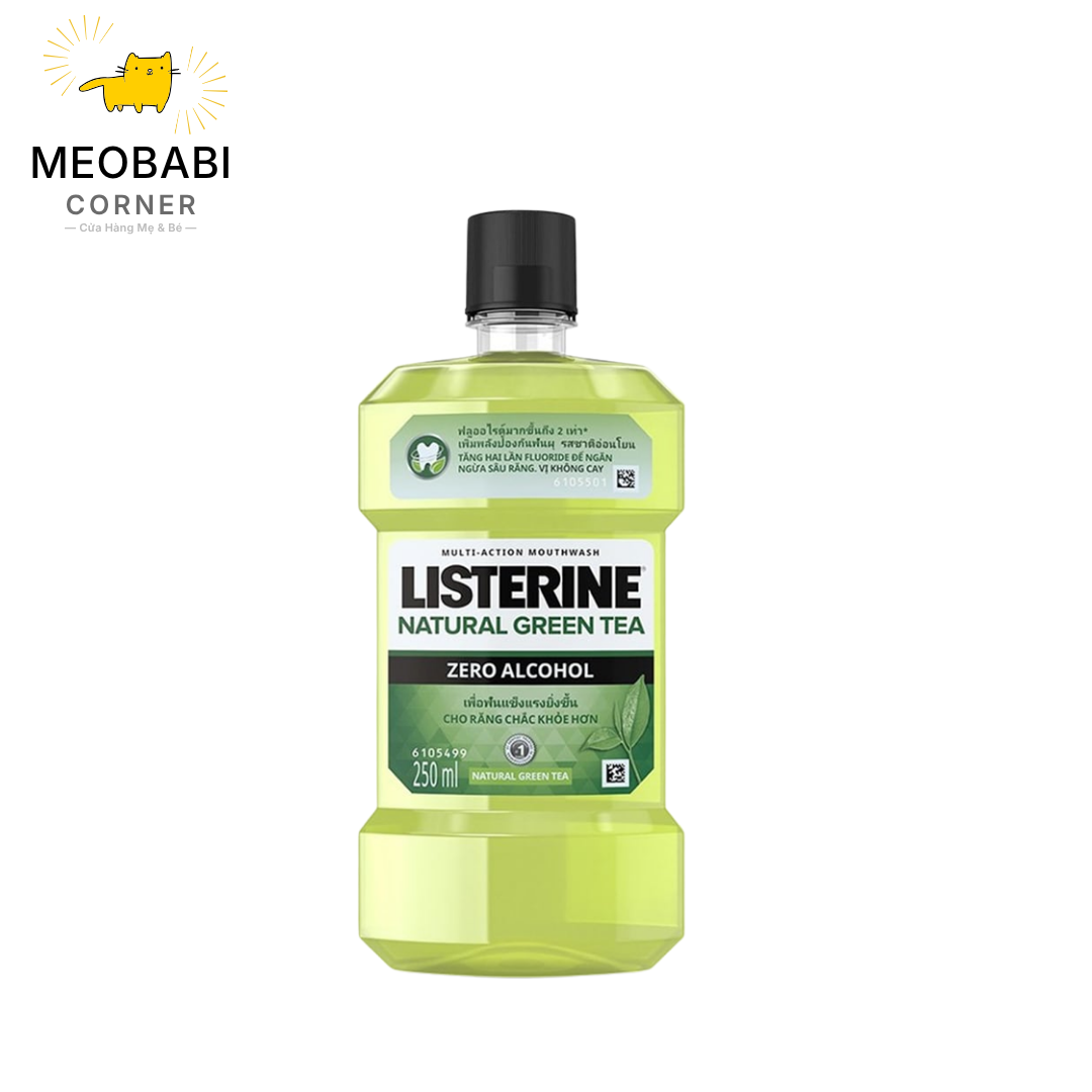 Nước Súc Miệng Diệt Khuẩn LISTERINE® GREEN TEA ZERO ALCOHOL