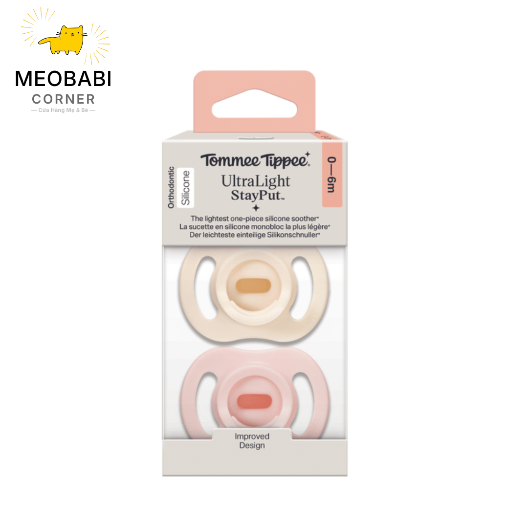 Ty Ngậm Silicon Siêu Nhẹ Cho Bé Tommee Tippee Ultra Light