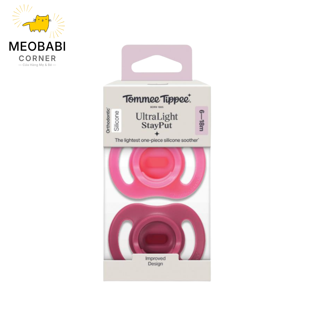 Ty Ngậm Silicon Siêu Nhẹ Cho Bé Tommee Tippee Ultra Light