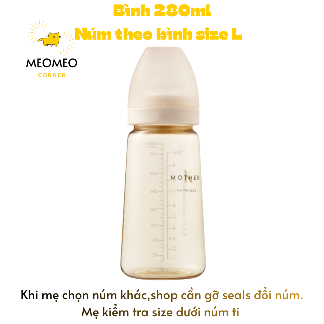 Bình Sữa PPSU Hàn Quốc MOTHER-K 180ml & 280ml