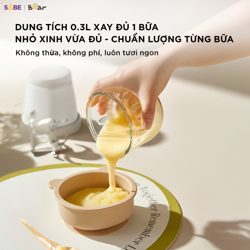 Máy xay ăn dặm 0.3L Bear CH-5H02D24