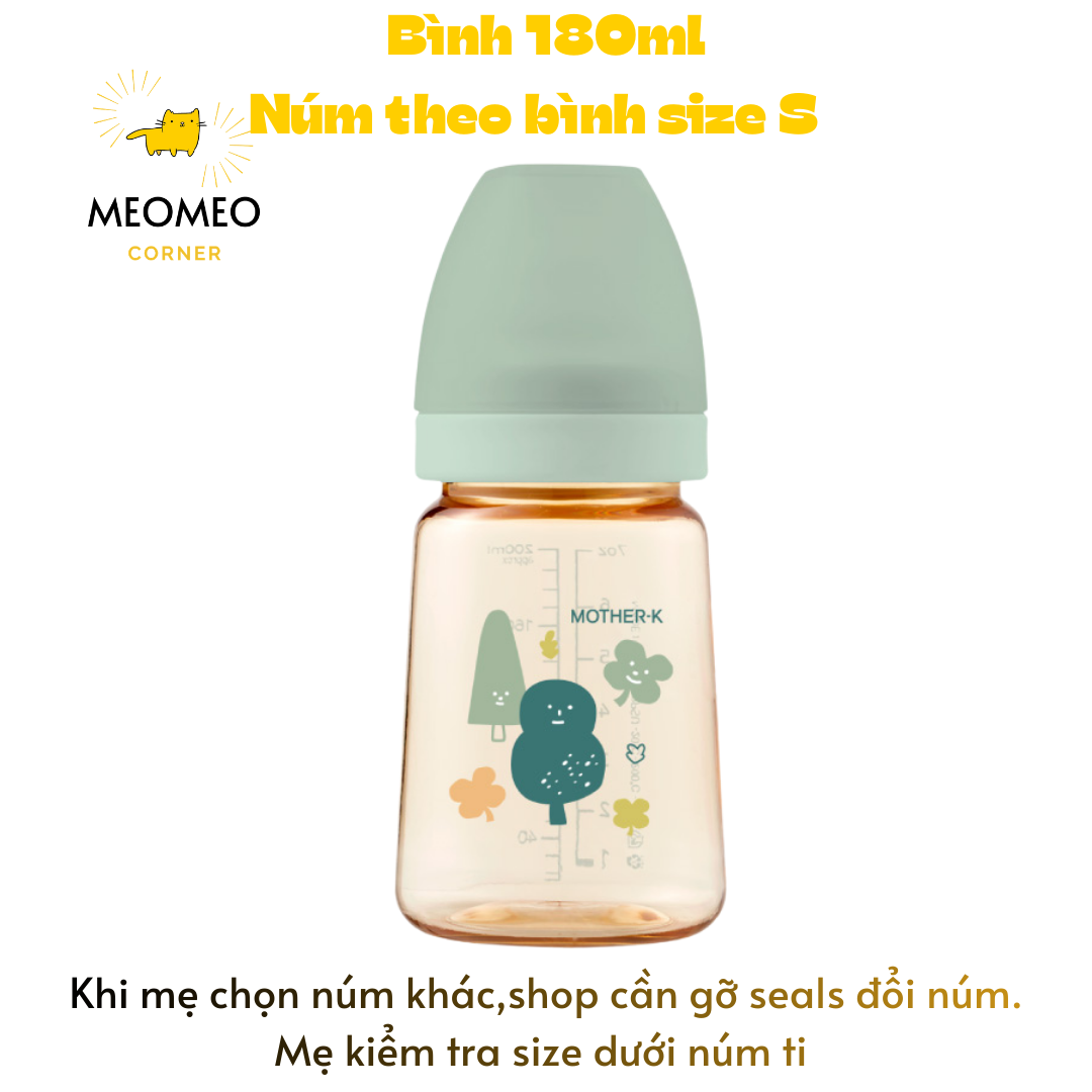 Bình Sữa PPSU Hàn Quốc MOTHER-K 180ml & 280ml