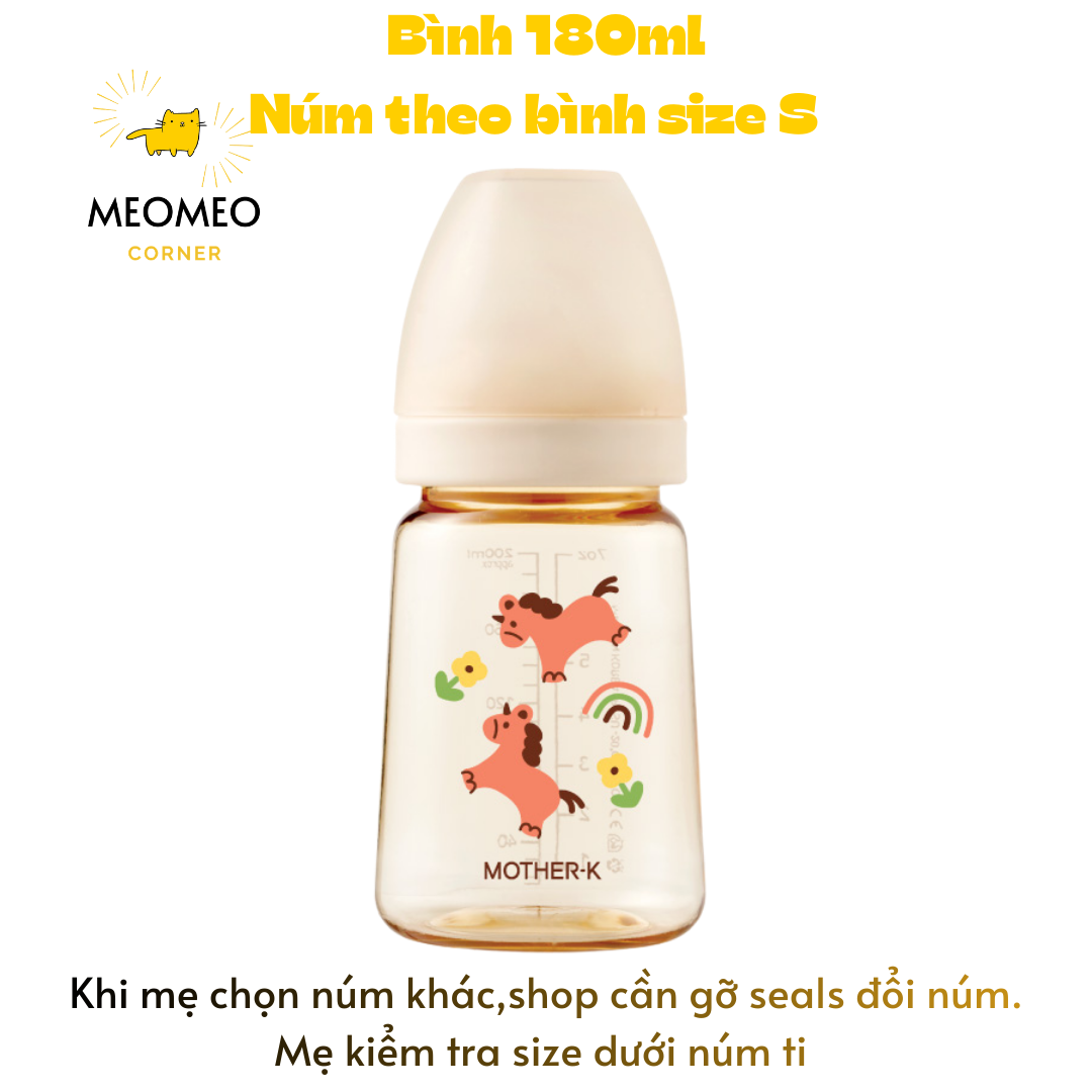 Bình Sữa PPSU Hàn Quốc MOTHER-K 180ml & 280ml