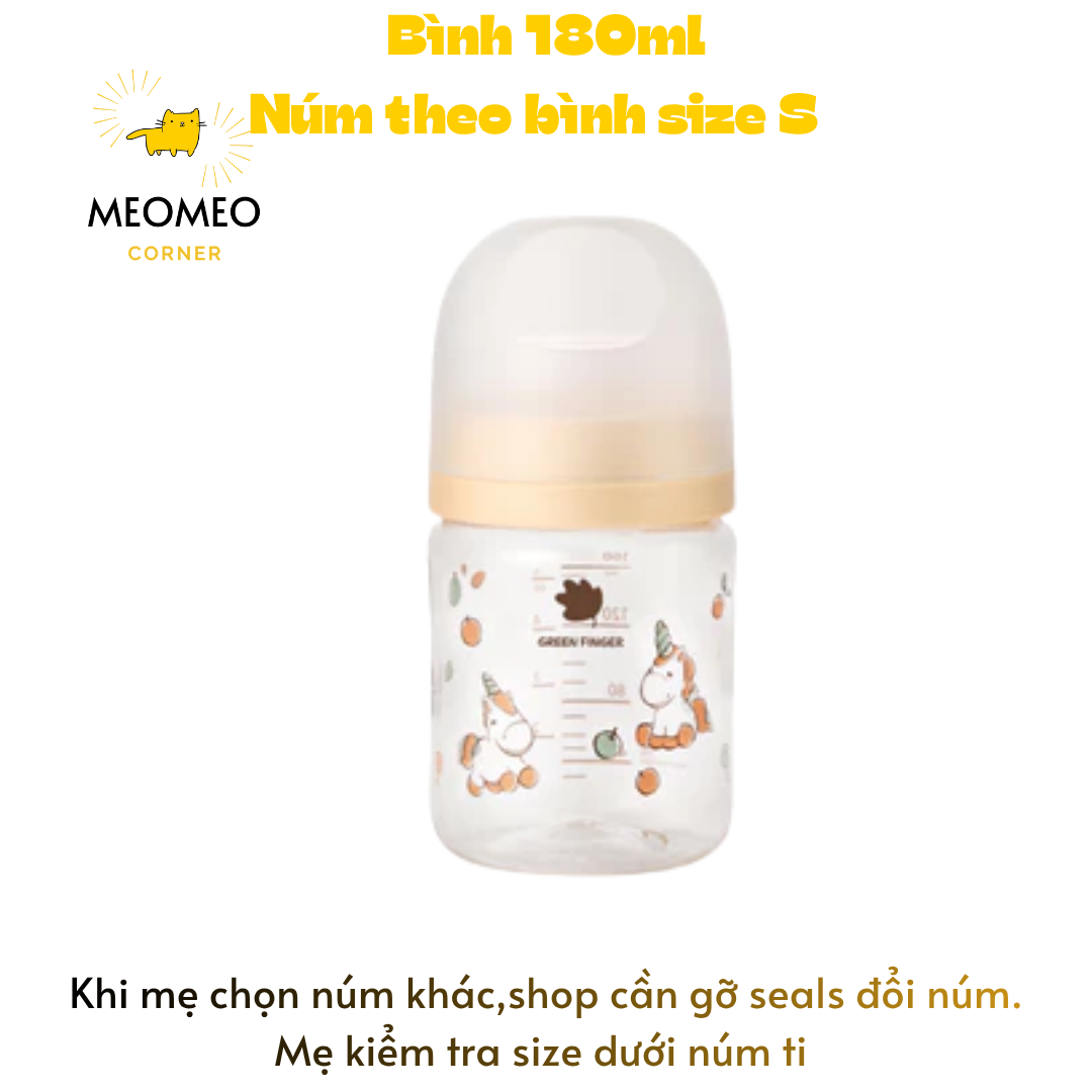 [FULLBOX] Bình sữa PA Greenfinger Bebegrow Green Finger Pure Baby 160ml / 280ml