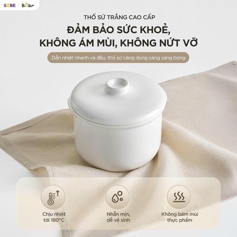 Nồi nấu chậm đa năng 0.8L Bear EST- 085DH