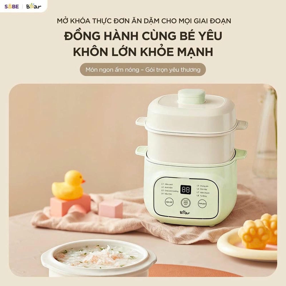 Nồi nấu chậm đa năng 0.8L Bear EST- 085DH