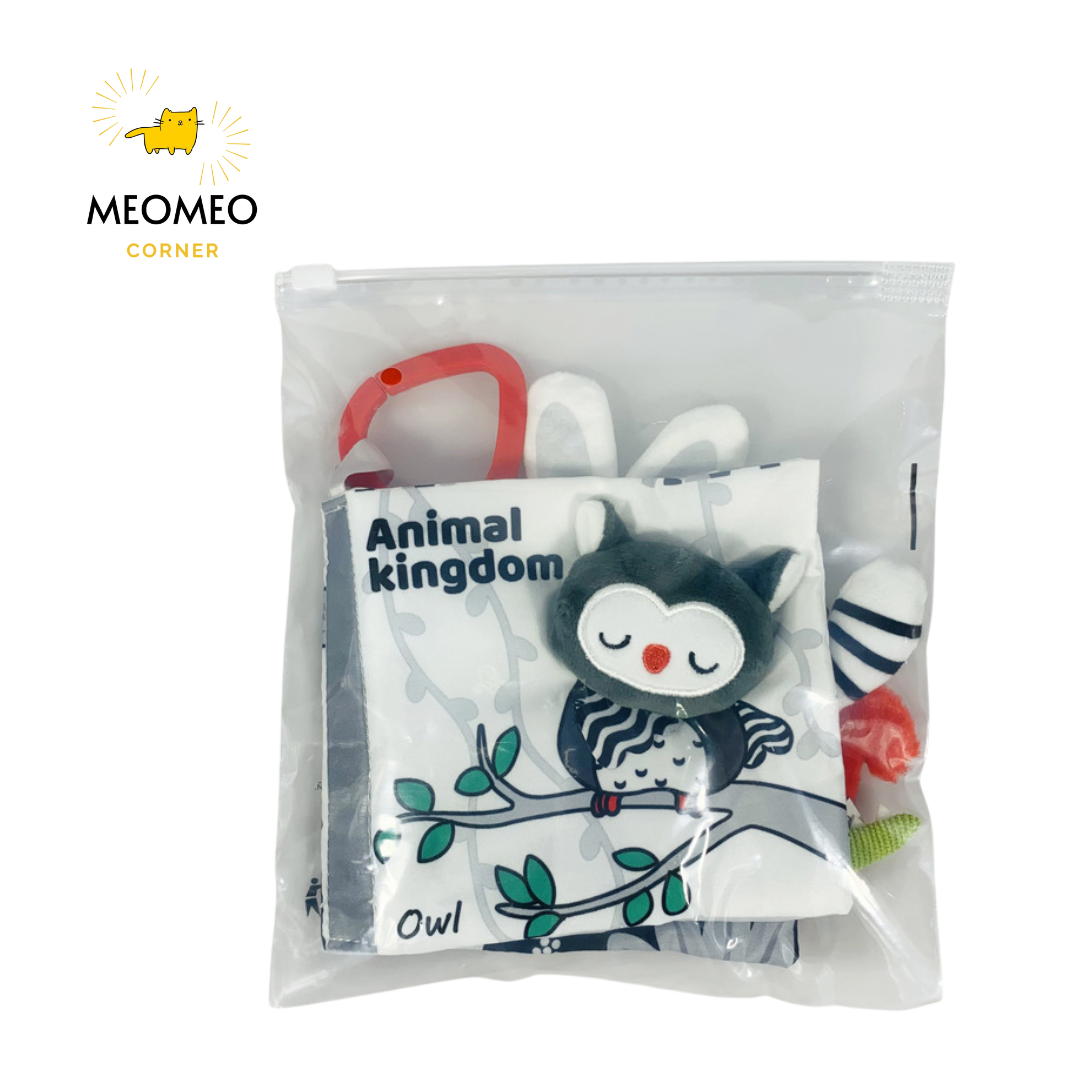 Sách vải thiết kế hình đuôi thú 3D cho bé tiếng anh