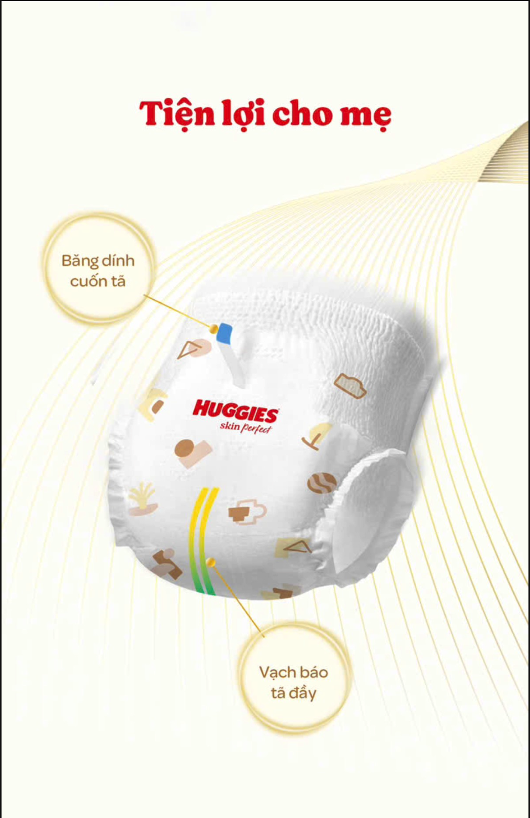 Tã bỉm quần Huggies Skin Perfect 2 vùng thấm M L XL XXL