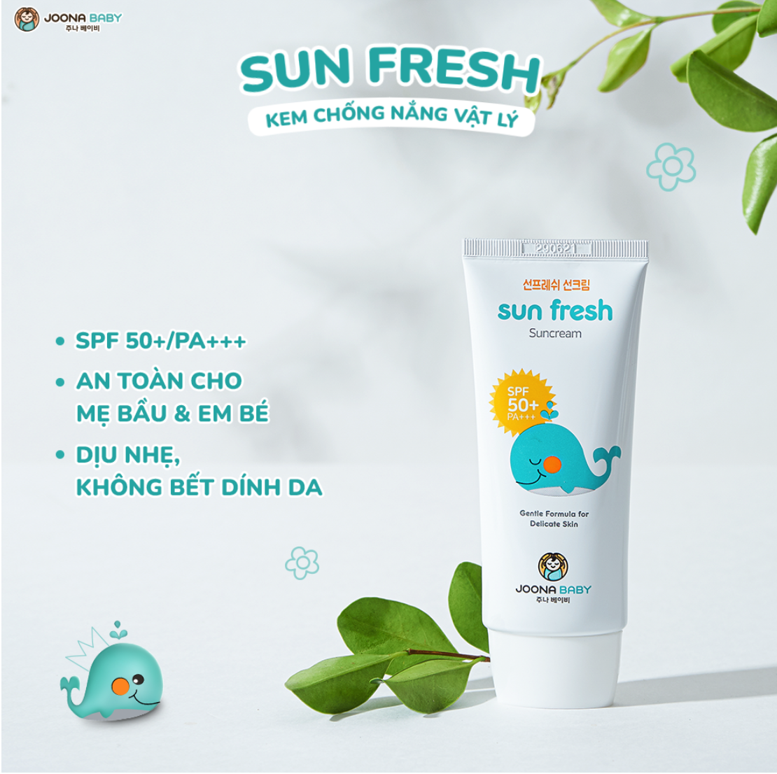 Kem chống nắng Joona Baby Sun Fresh cho mẹ và bé