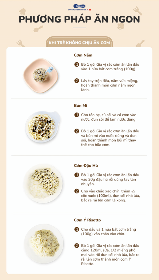 Gia vị rắc cơm Bebecook cho bé từ 12 tháng