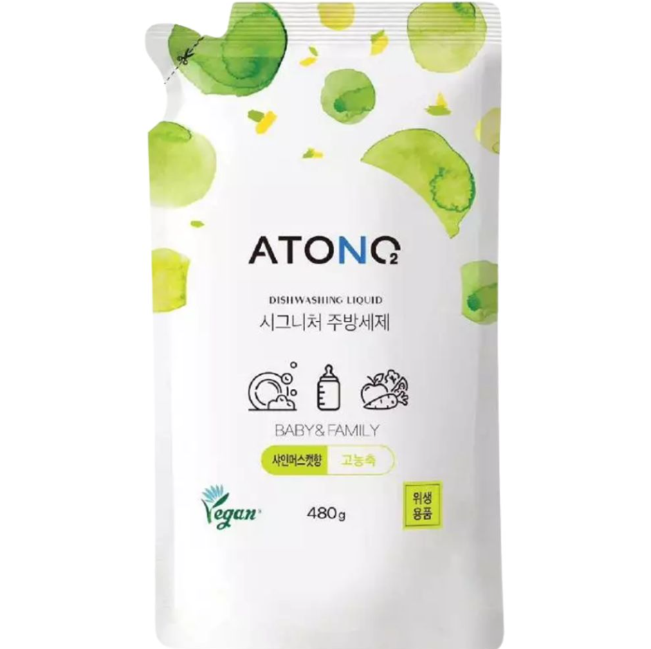 Nước Rửa Bình, Rau Củ Quả Và Chén Bát Thuần Chay Đậm Đặc Atono2 Cho Bé