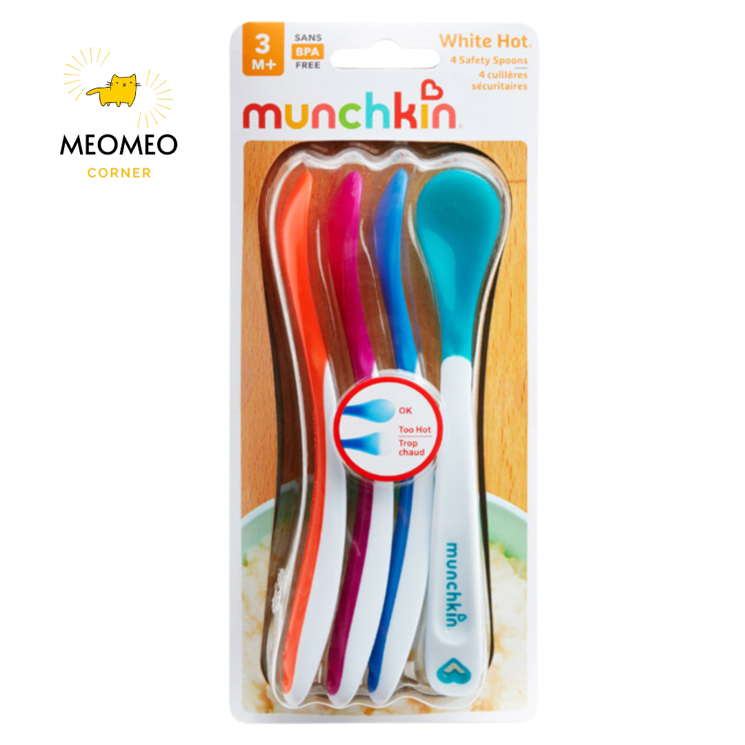 Thìa ăn dặm báo nóng Munchkin