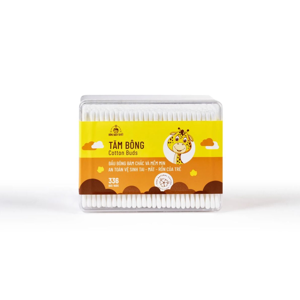 Tăm bông tiệt trùng Merigo cho bé mẫu mới bông Bạch Tuyết
