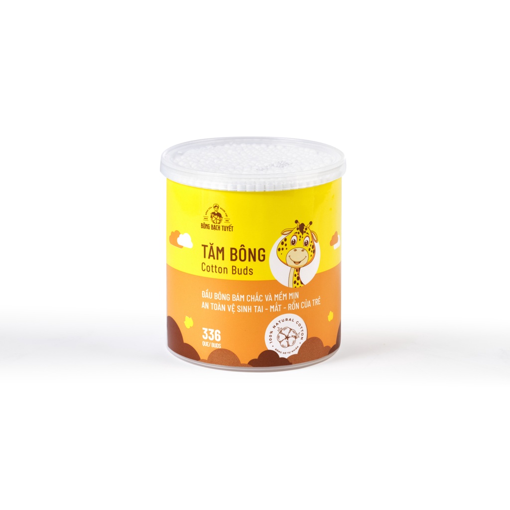 Tăm bông tiệt trùng Merigo cho bé mẫu mới bông Bạch Tuyết