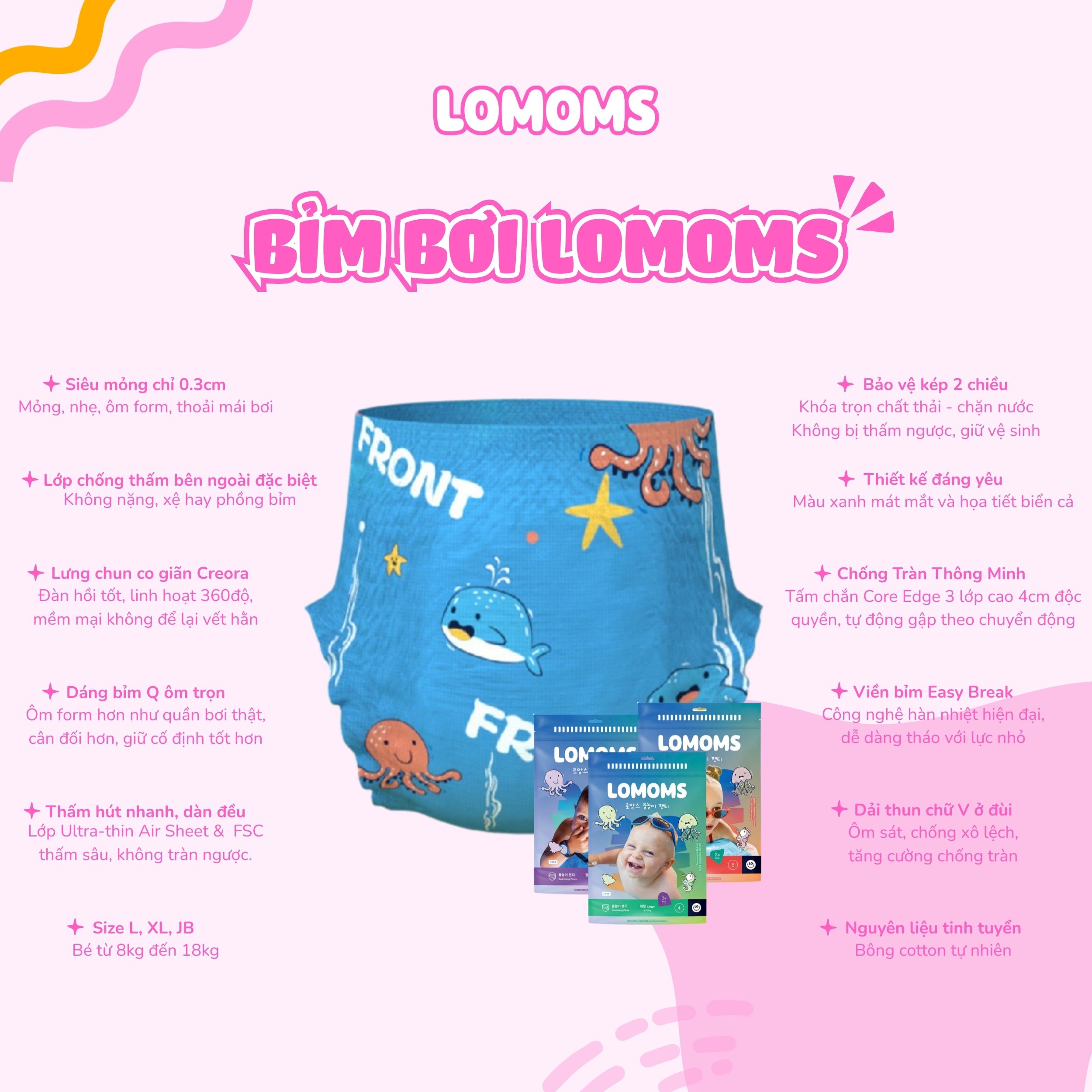 Bỉm bơi Lomoms