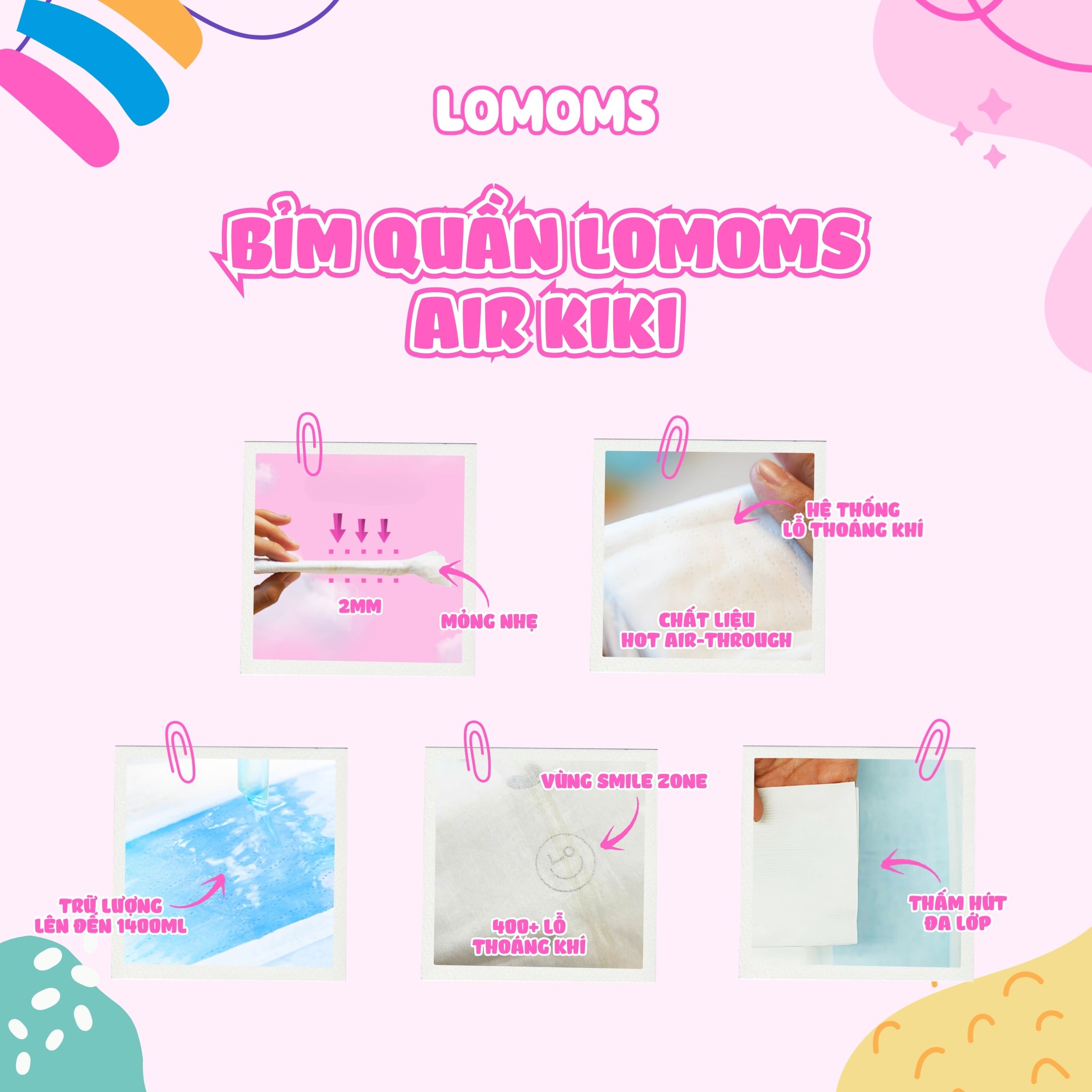 Bỉm dán / quần Lomoms AirKiki