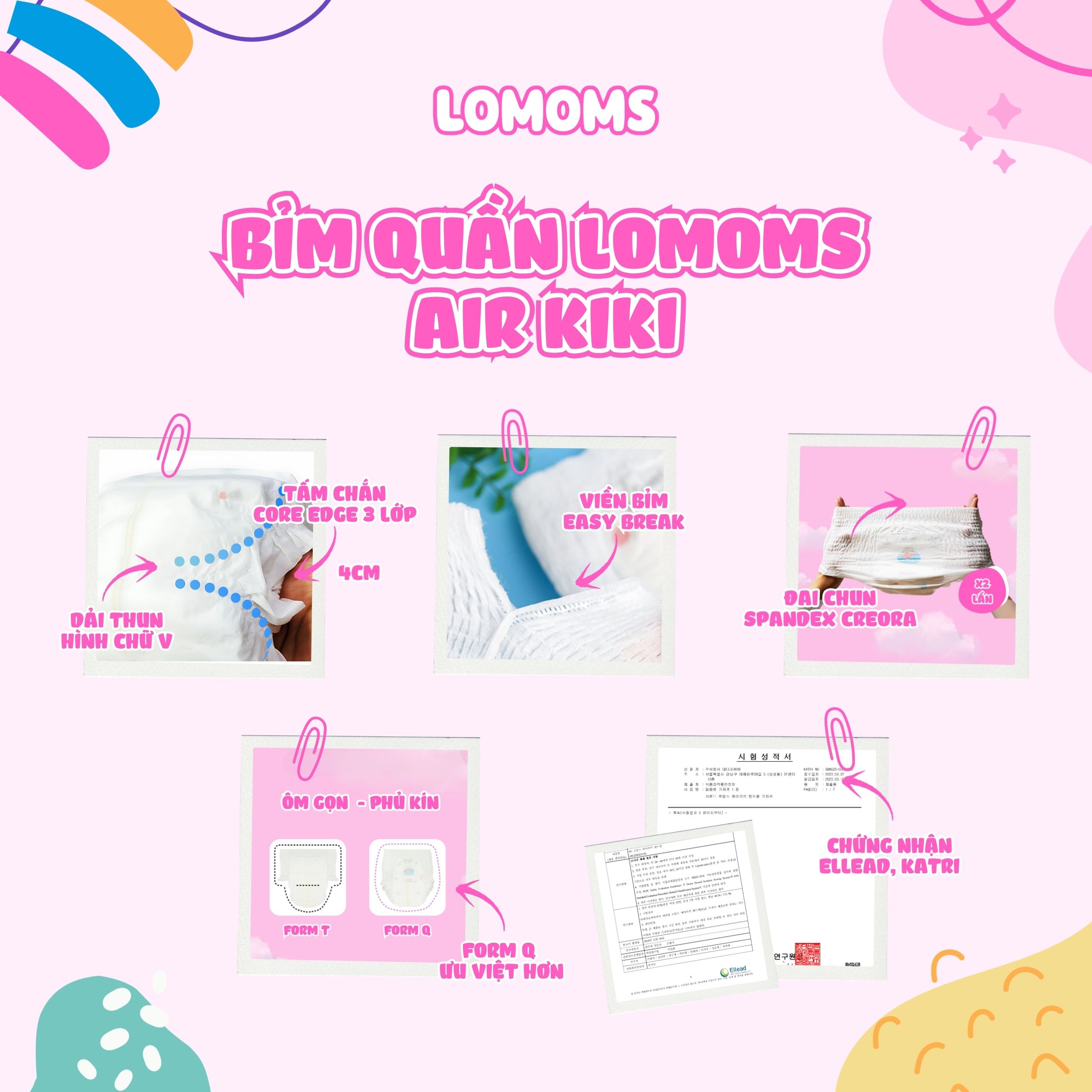 Bỉm dán / quần Lomoms AirKiki