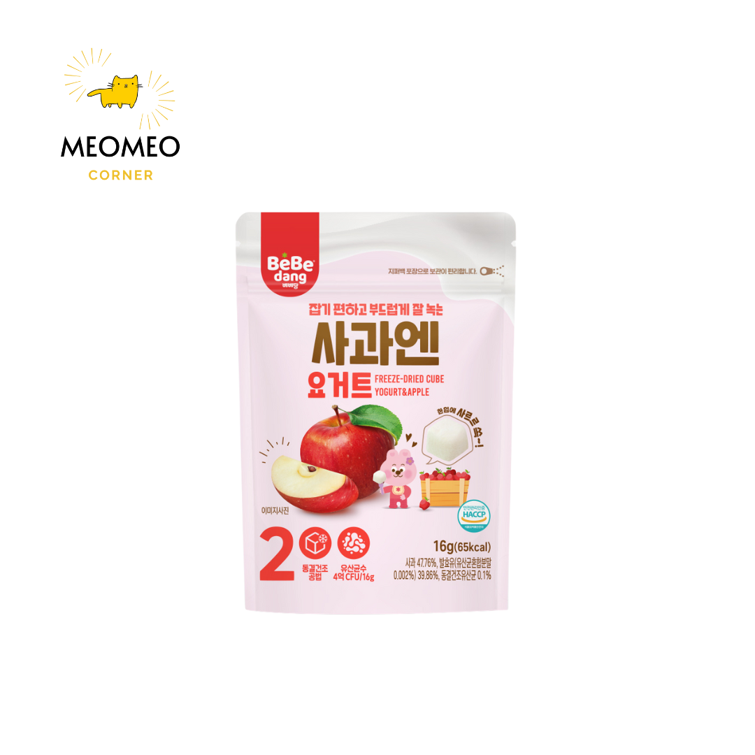 Sữa chua/ Phô mai Trái Cây Sấy Lạnh Cho Bé Ăn Dặm Bebedang Hàn Quốc từ 8 tháng tuổi