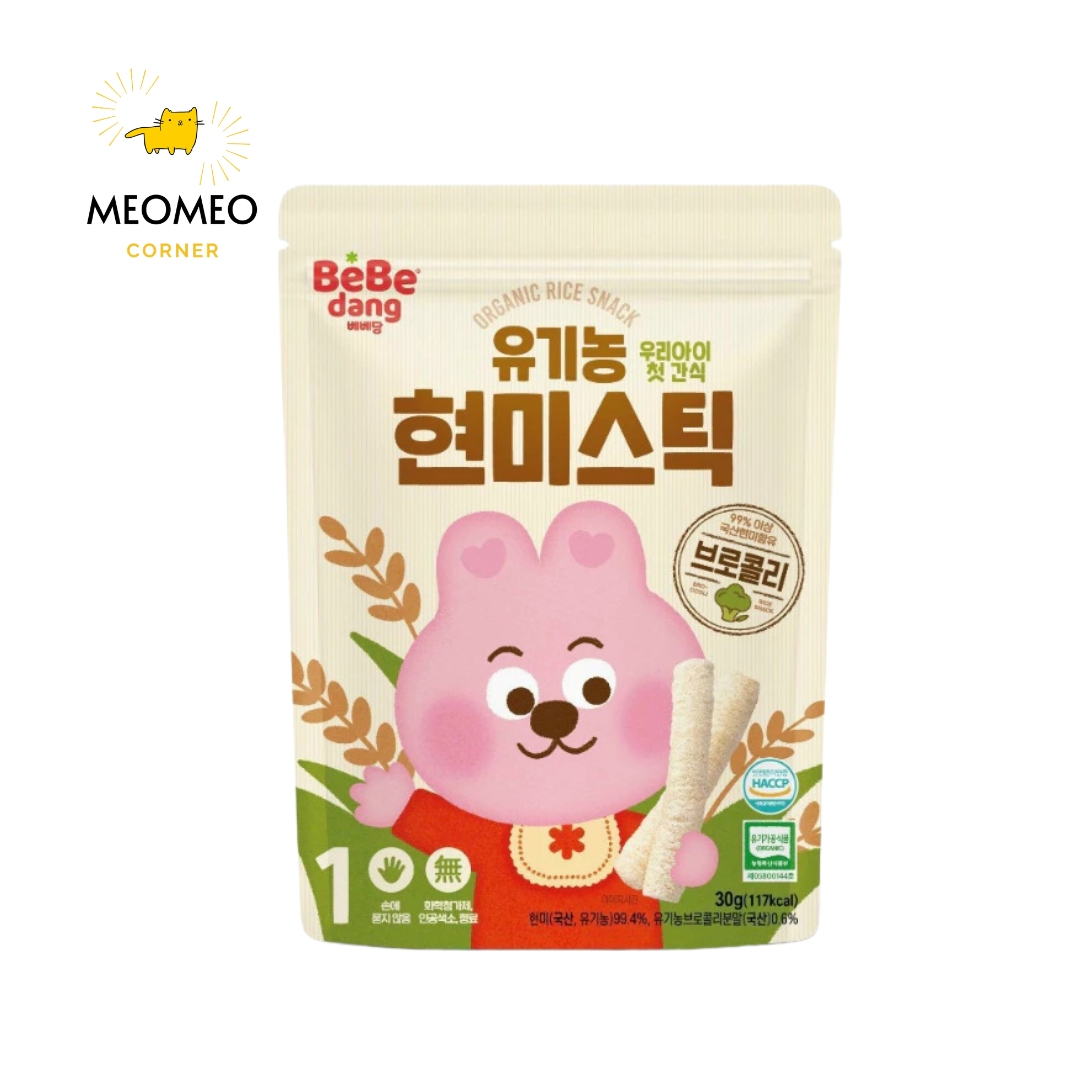 Bánh gạo ăn dặm hình que Bebedang cho bé từ 6 tháng