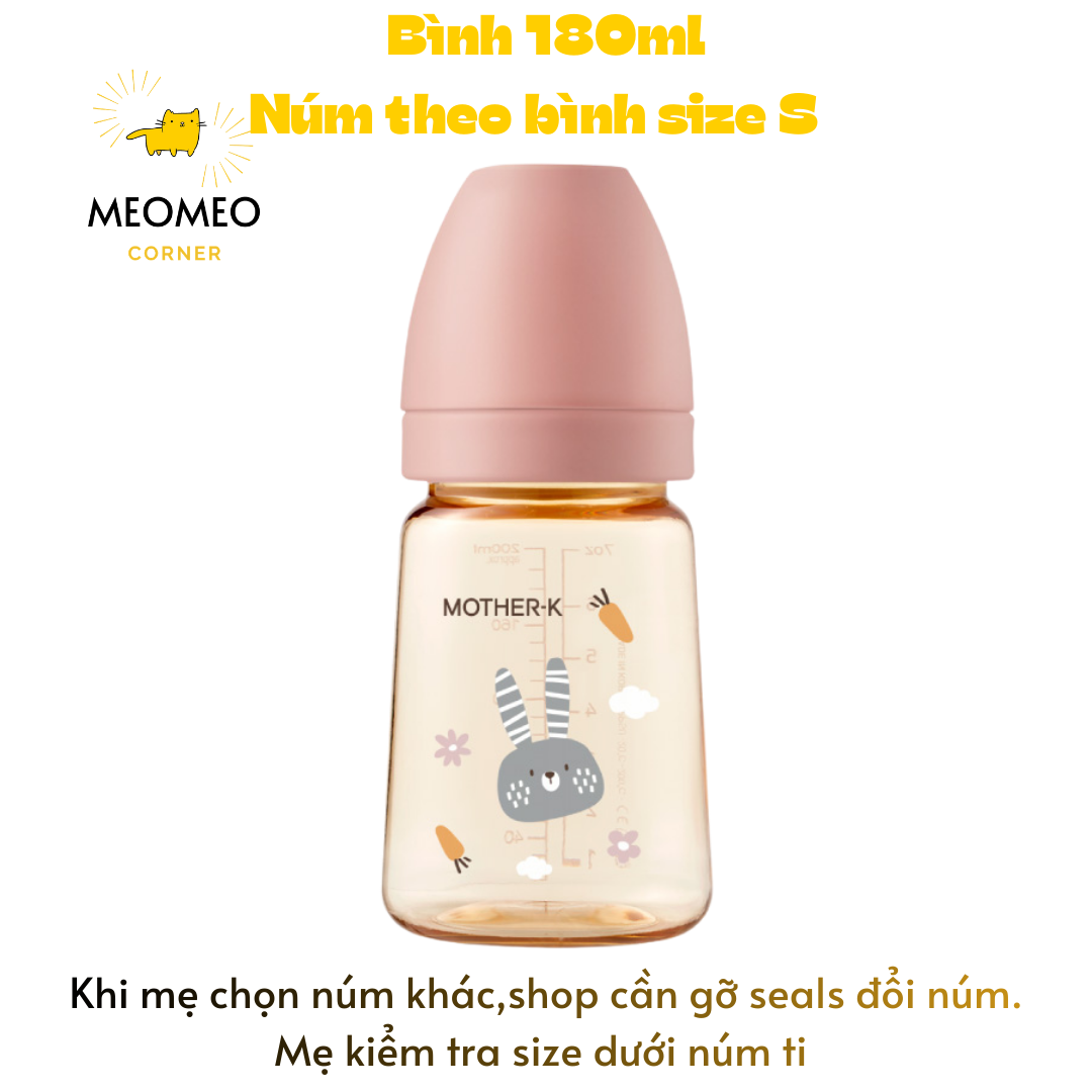 Bình Sữa PPSU Hàn Quốc MOTHER-K 180ml & 280ml