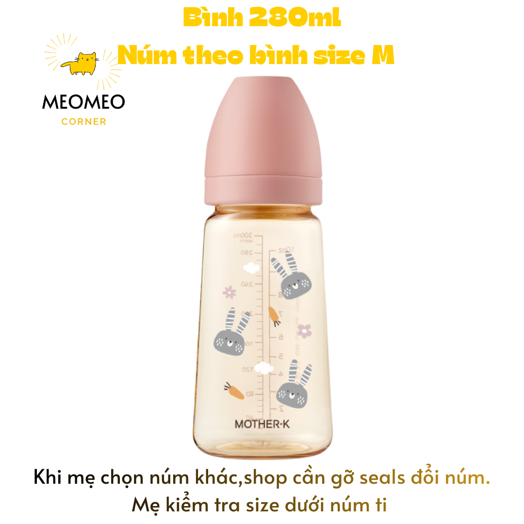 Bình Sữa PPSU Hàn Quốc MOTHER-K 180ml & 280ml