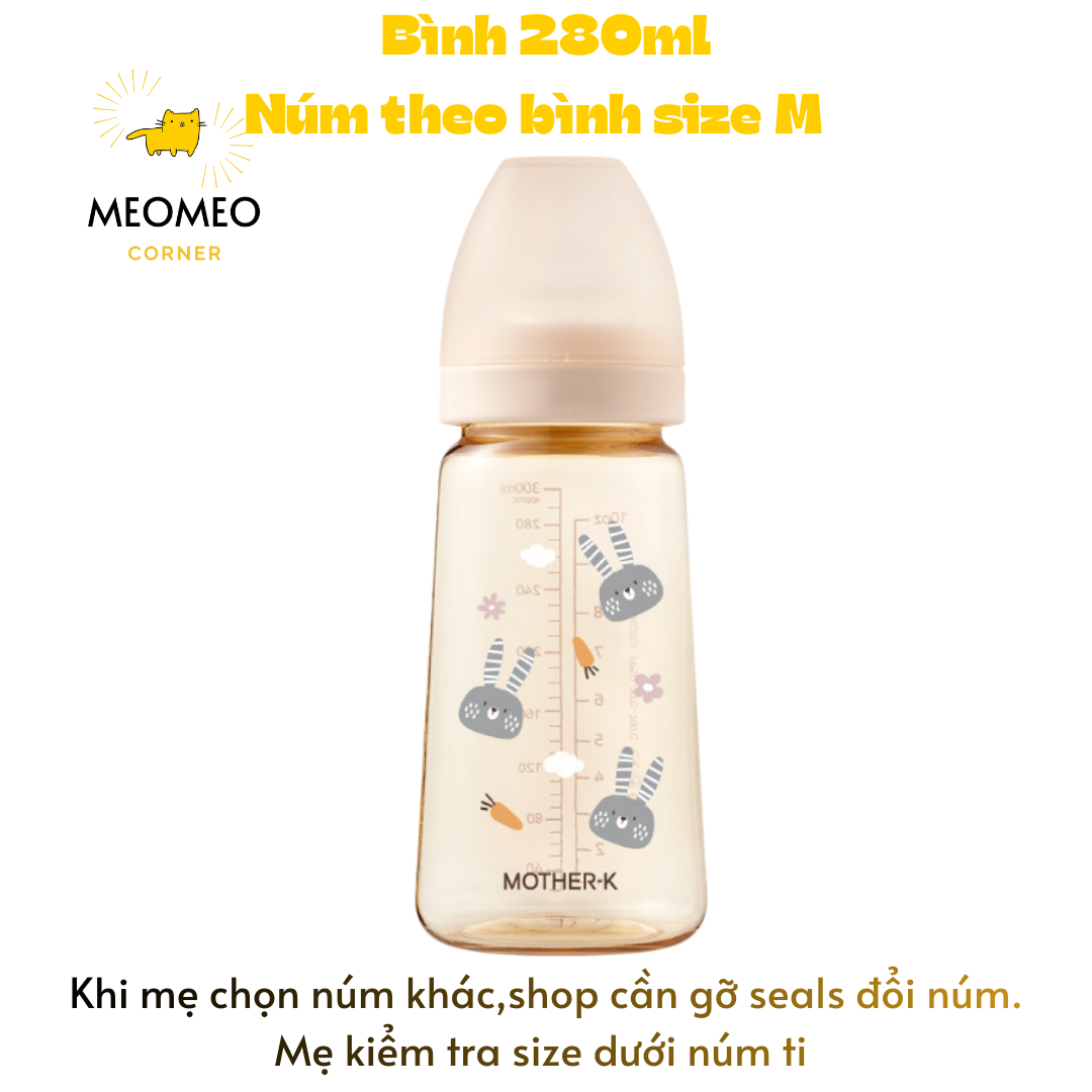 Bình Sữa PPSU Hàn Quốc MOTHER-K 180ml & 280ml