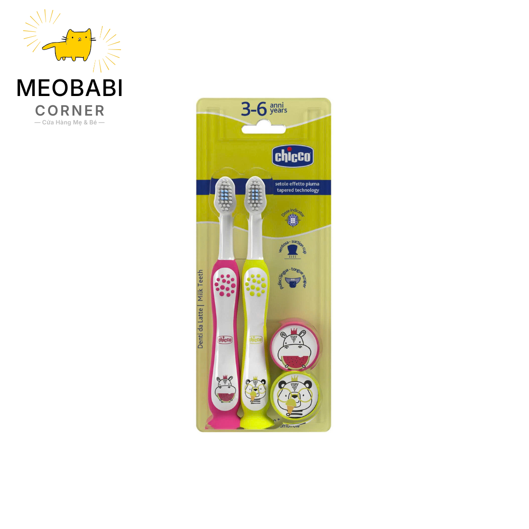 Bàn chải đánh răng Chicco cho bé 3-6 tuổi