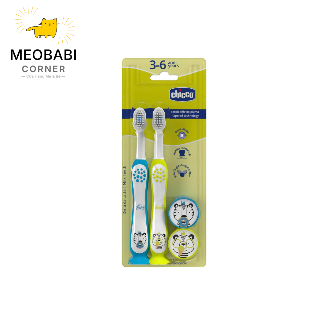 Bàn chải đánh răng Chicco cho bé 3-6 tuổi