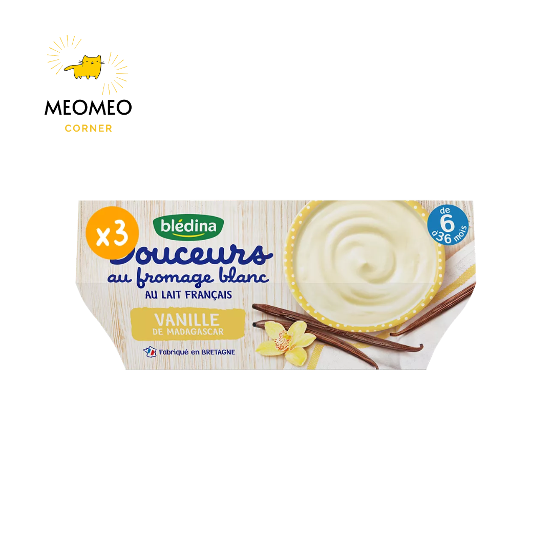 Sữa chua phô mai Bledina cho bé Lốc 4 hộp X 100g