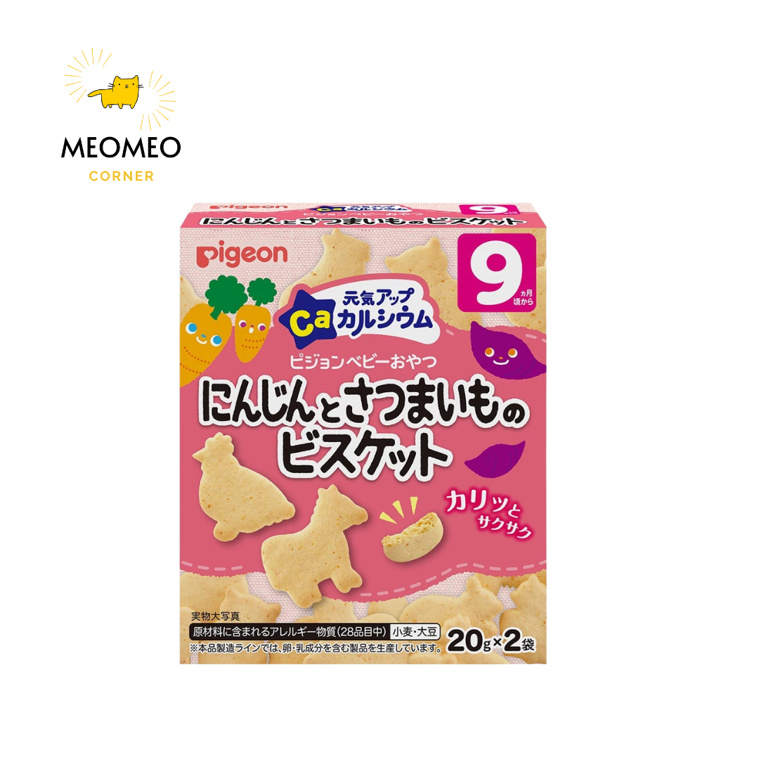 Bánh ăn dặm Pigeon đủ vị cho bé trên 6 tháng