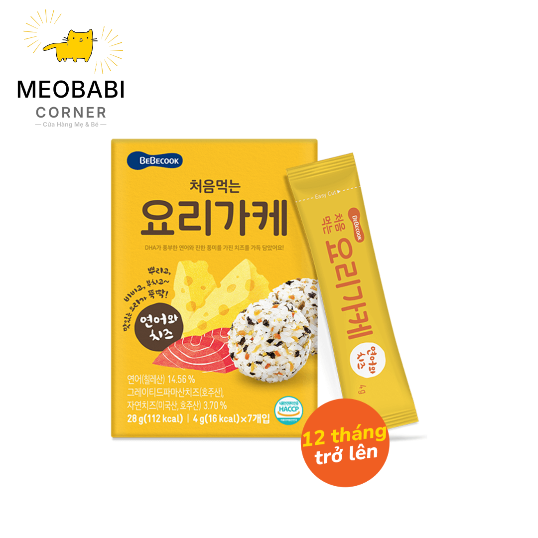 Gia vị rắc cơm Bebecook cho bé từ 12 tháng