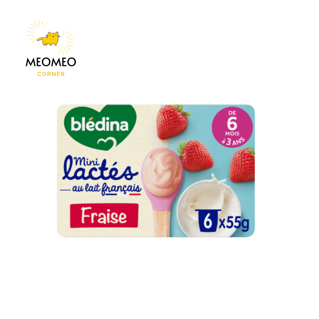 Sữa chua nguội Bledina cho bé 6m+ lốc 6 hộp X 55g