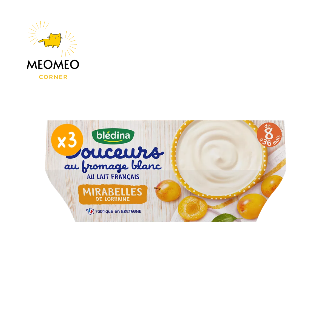 Sữa chua phô mai Bledina cho bé Lốc 4 hộp X 100g