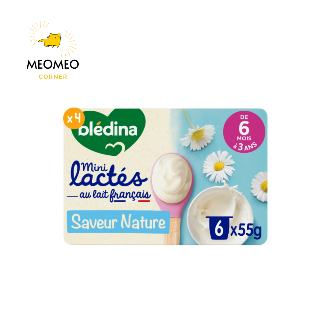 Sữa chua nguội Bledina cho bé 6m+ lốc 6 hộp X 55g