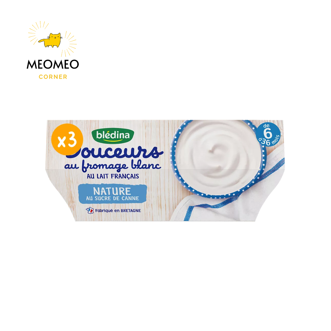 Sữa chua phô mai Bledina cho bé Lốc 4 hộp X 100g